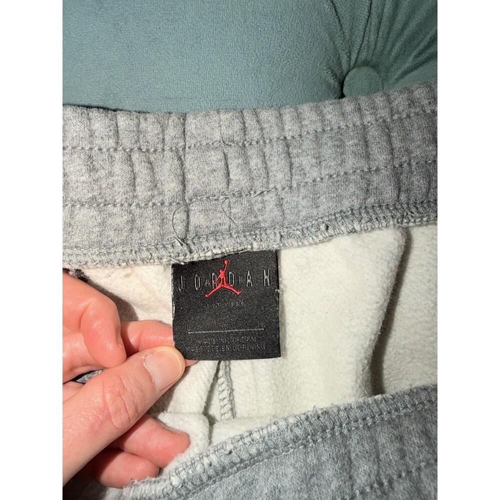 Nike Air Jordan Classic Jumpman Fleece Joggers Pants Mens Size Large DH9502-091 - Picture 3 of 5